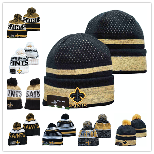 all in one place אביזרי גברים Men's and women's embroidered knitted boundless football knitted hat, warm in winter, brand, fashion, SAINTS， snapback