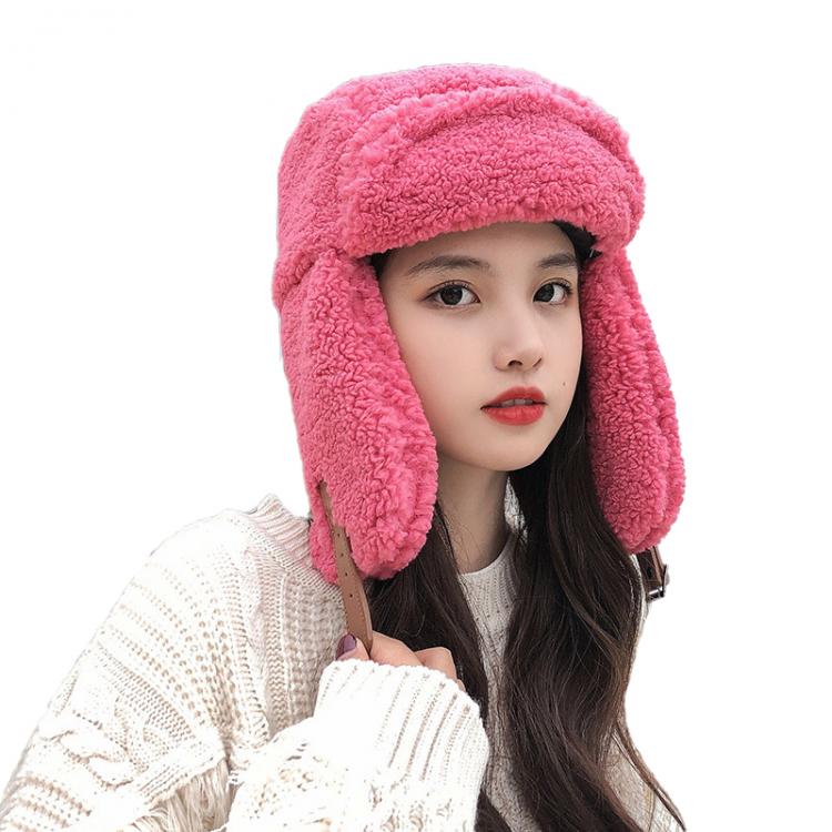 all in one place אביזרי גברים Women's Winter Thickened Warm Cashmere Russian Caps Korean Fashion Ushanka Earflap Pilot Hat Men's Trend Bomber Hat Adju