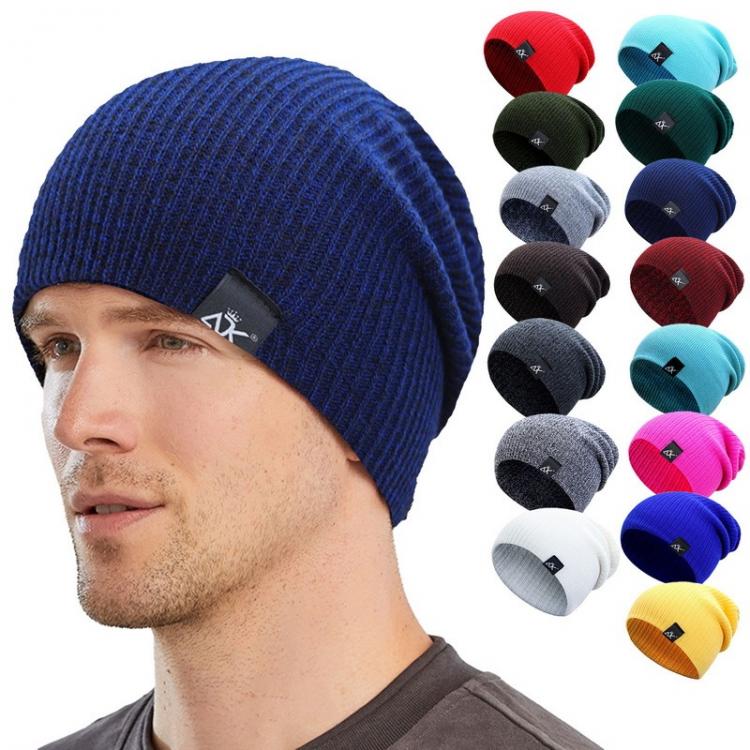 all in one place אביזרי גברים Winter Cap Coral Fleece Hat Beanies Men's Caps Warm Breathable Wool Knitted Hat For Women Solid Color Autumn Winter Hat 2021