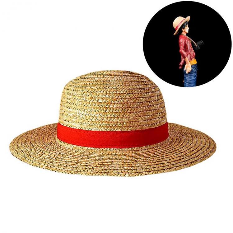 all in one place אביזרי גברים Luffy Straw Hat Anime Cartoon Cosplay Caps Accessories Summer Sun Hat Yellow Neck String Luffy Hat For Women Men