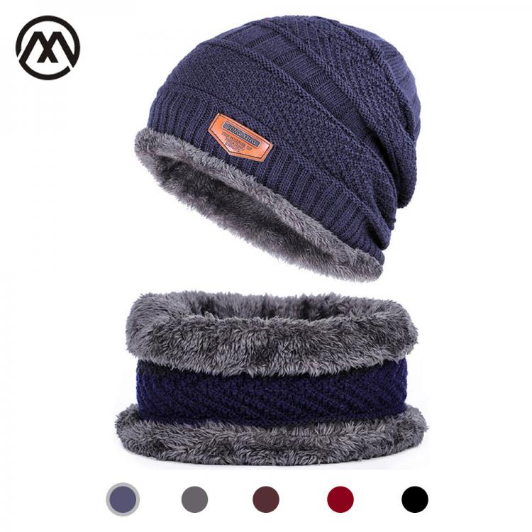 all in one place אביזרי גברים Winter hat Peas man scarf set plus velvet thick men's face caps hood woman outdoor ear protection neck warm scarf knitted hat