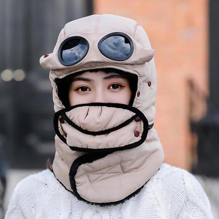 all in one place אביזרי גברים 2021 New original design fashion warm cap winter men winter hats for women kids waterproof hood hat with glasses cool balaclava