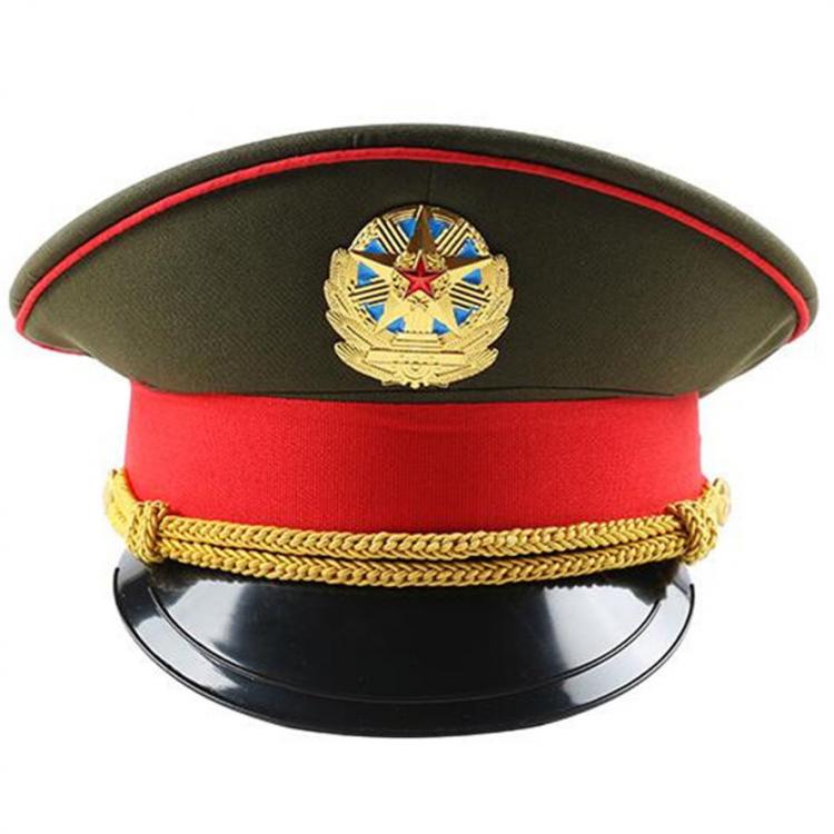 all in one place אביזרי גברים Fashion Red Performance Green Military Hat Spring Army White Captain Caps Band Show For Adult Cosplay
