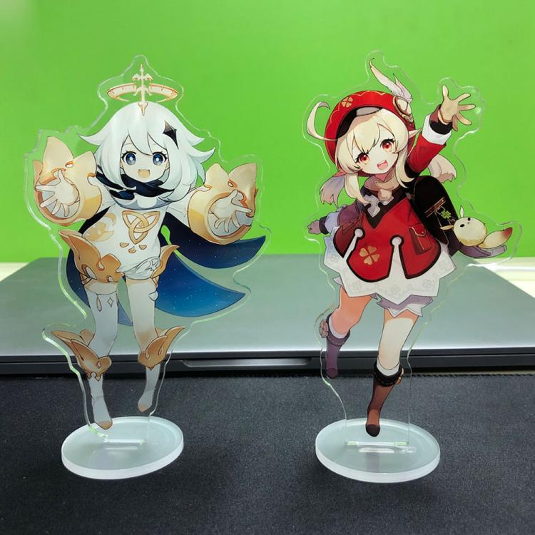 all in one place אביזרי גברים Hot Game Genshin Impact Zhongli Character Acrylic Figure Stand Model Plate Desk Decor Barbara Cute Standing Sign Great Gifts