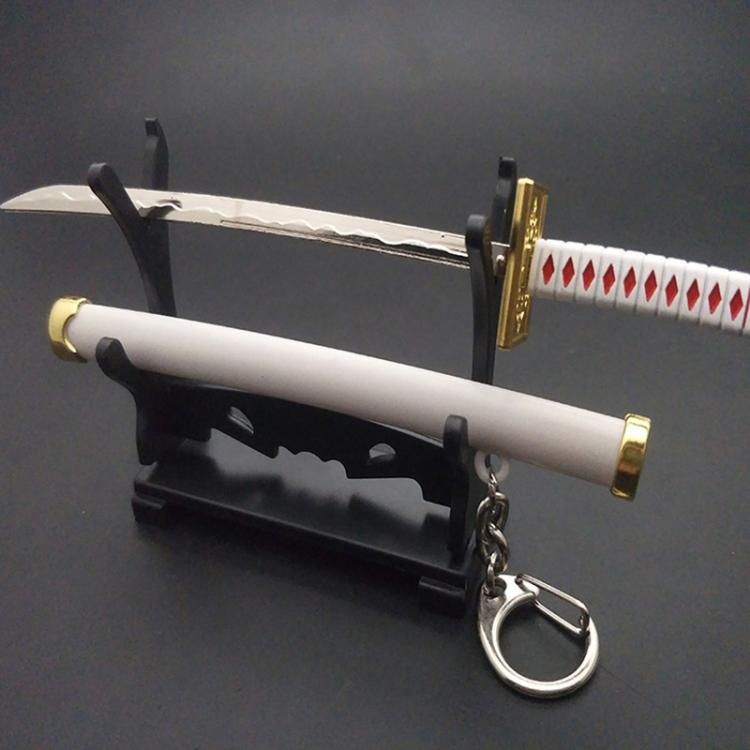 all in one place אביזרי גברים Anime Keychain Roronoa Zoro Samurai Sword Metal Key Ring Scabbard Keyring Katana Buckle Key Chain Unisex Jewelry Gifts