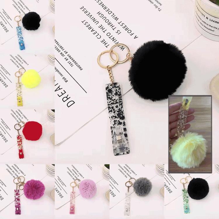 all in one place אביזרי גברים Acrylic Material Card Puller Custom Your Own Credit Card Grabber Keychain For Long Nails Pendant Random Color of the Ball