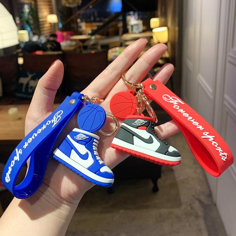 all in one place אביזרי גברים Cartoon Man and Woman couples Basketball Shoes Keychain PVC Soft Rubber Car Key Ring Chain Bag Small Pendant Accessories