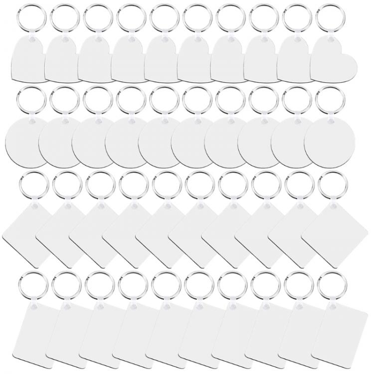 all in one place אביזרי גברים 40pcs Blank MDF Thermal Transfer Board Sublimation Printing Keyring Keychain For Heat Press Machine Gift Creative X7YA