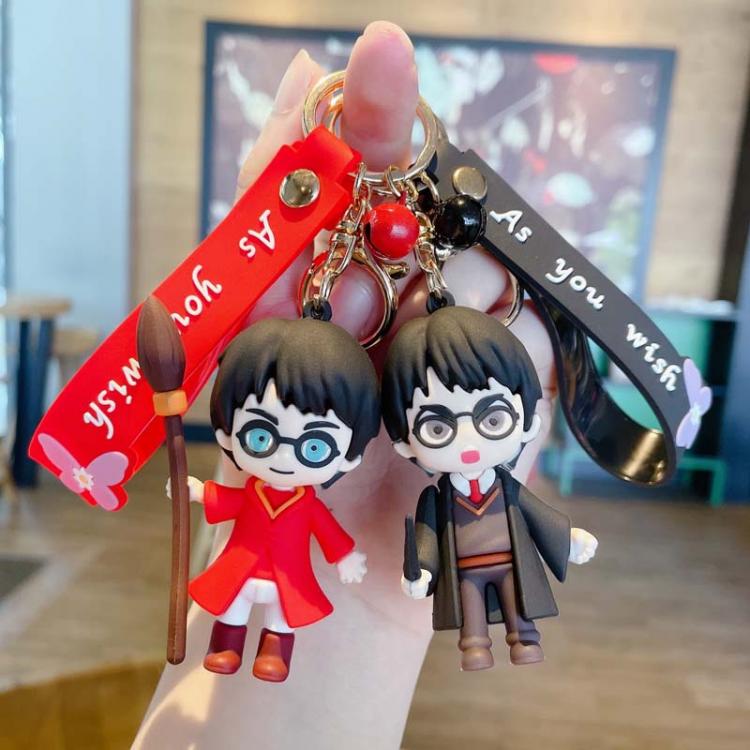 all in one place אביזרי גברים New Harry Potter Keychain Magician Charm Creative Trend Personality School Bag Pendant Cartoon Anime Car Key Chain Pendant