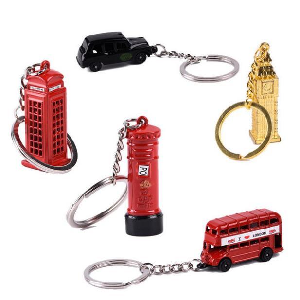 all in one place אביזרי גברים London Red&Blue Bus Key organizer Mail Box Key Holder Key Pendant Keychain Souvenir Gifts For Men Key chain Key Ring keyring