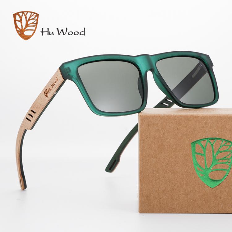 all in one place אביזרי גברים Hu Wood  2020 New High Quality Square Sunglasses Men Polarized UV400 Fashion Sunglass Mirror Sport sun glasses  Driving oculos