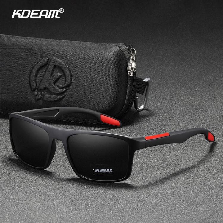 all in one place אביזרי גברים KDEAM Rectangular Ultra Light TR90 Sunglasses Men Polarized TAC 1.1mm Thickness Lens Driving Sun Glasses Women Sports Cat.3