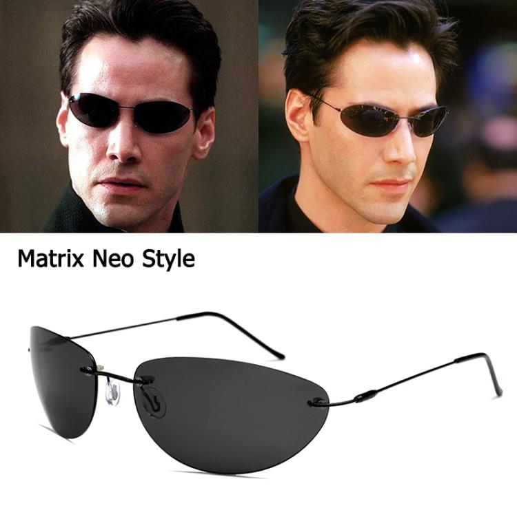 all in one place אביזרי גברים JackJad 2021 Fashion Cool The Matrix Neo Style Polarized Sunglasses Ultralight Rimless Men Driving Brand Design Sun Glasses Ocul