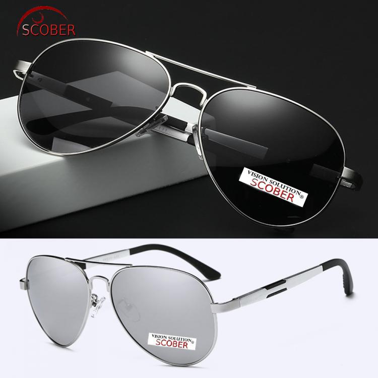 all in one place אביזרי גברים 2019 Real New = Scober Men Pilot Al-mg Polarized Sunglasses Spring Temple Large Frame Driving Fishing Uv400 Uv 100% Navigation