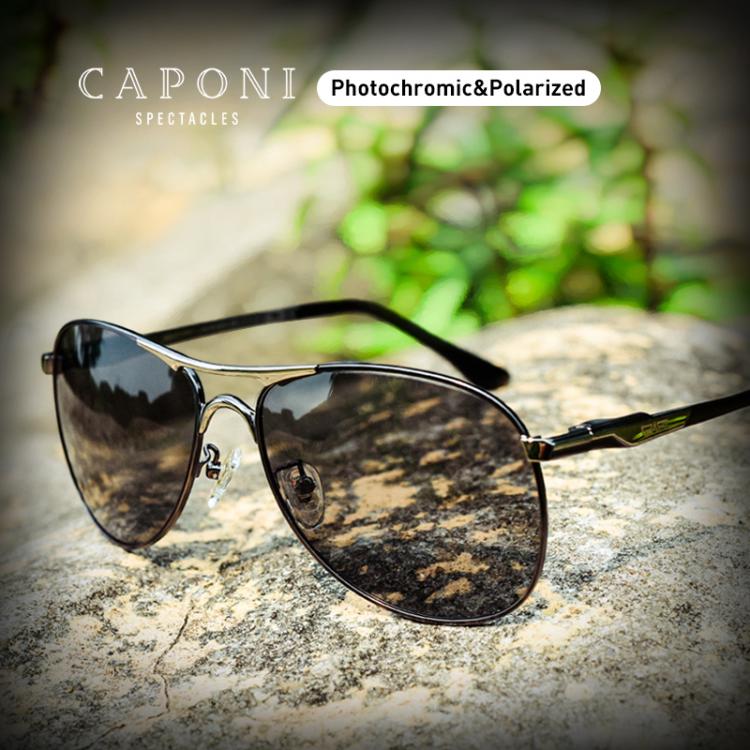 all in one place אביזרי גברים CAPONI Driving Photochromic High Quality Sunglasses Polarized Classic Brand Sun Glasses for Men oculos de sol masculino CP8722