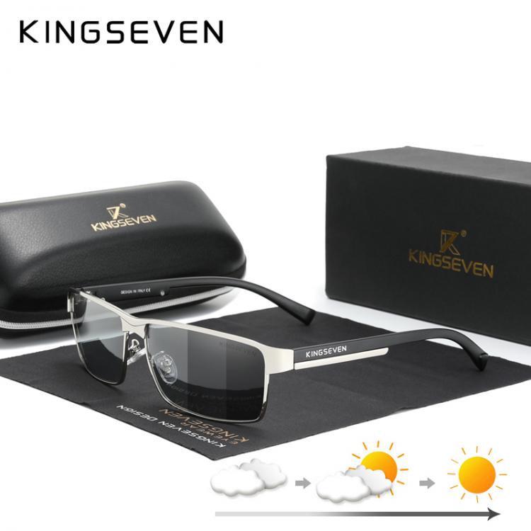 all in one place אביזרי גברים KINGSEVEN Fashion Photochromic Sunglasses Men Women Chameleon Polarized Pilot Sun Glasses Anti-glare Driving Eyeglasses UV400