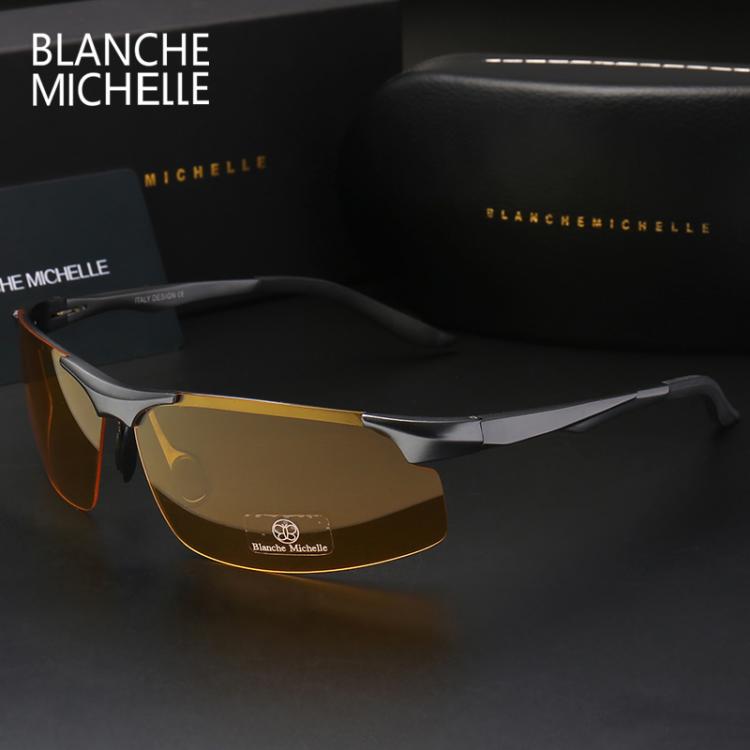 all in one place אביזרי גברים 2020 Aluminum Magnesium Men Sunglasses Polarized Sports Driving Night Vision Goggles Sunglass Fishing UV400 Rimless Sun Glasses