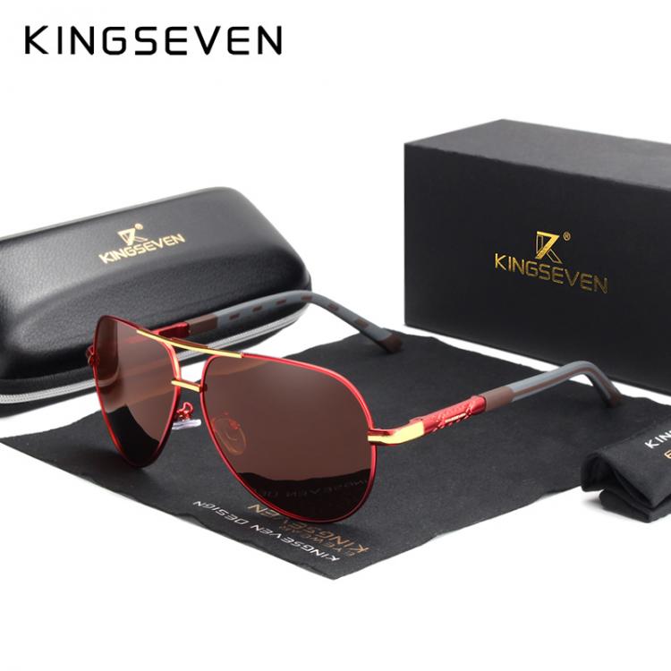 all in one place אביזרי גברים KINGSEVEN Brand Men's Aluminum Magnesium Sun Glasses Polarized UV400 Sun Glasses oculos Male Eyewear Sunglasses For Men N725