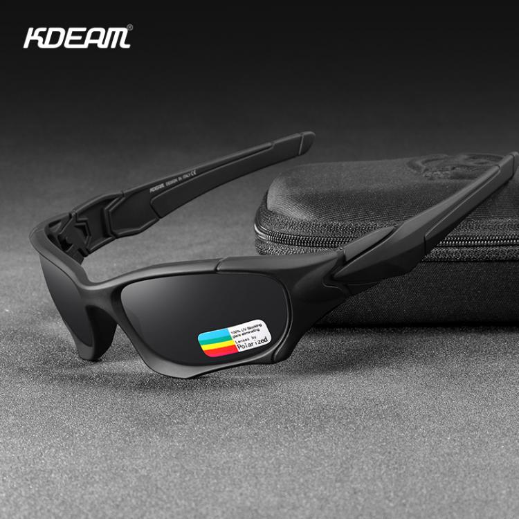 all in one place אביזרי גברים KDEAM Outdoor Sports Polarized Sunglasses Men Curve Cutting Frame Stress-Resistant Lens Shield Sun Glasses Women KD0623
