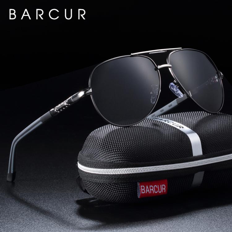 all in one place אביזרי גברים BARCUR Men sunglasses Polarized UV400 Protection Driving Sun Glasses Women Male Oculos de sol