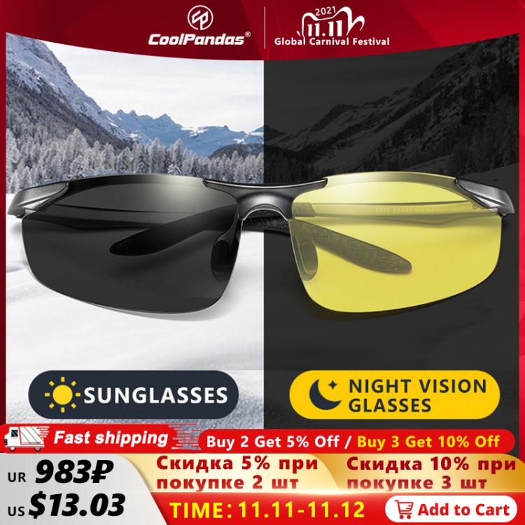 all in one place אביזרי גברים Aluminum Magnesium Photochromic Polarized Sunglasses Men Driving Glasses Day Night Vision Driver Goggles Oculos De Sol Masculino