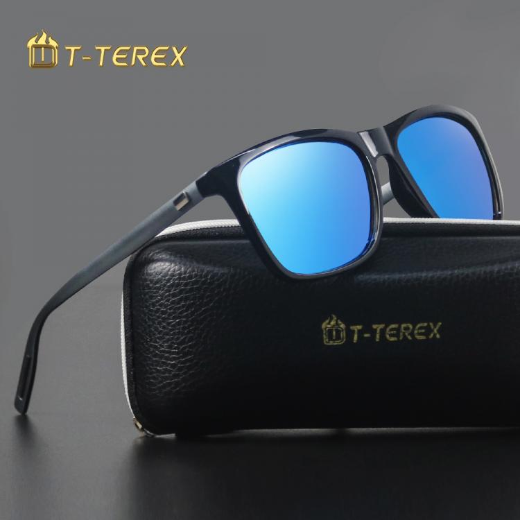 all in one place אביזרי גברים T-TEREX Polarized Sunglasses Men Mirror UV400 Lens Metal Frame Fashion Sun Glasses For Driving Fishing