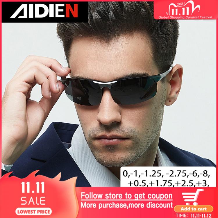 all in one place אביזרי גברים Myopia sunglasses diopter SPH -0.5 -1 -1.5 -2 -2.5 -3 -3.5 -4 -4.5 -5 -5.5 -6.0 CYL men drive polorized prescription sun glasses