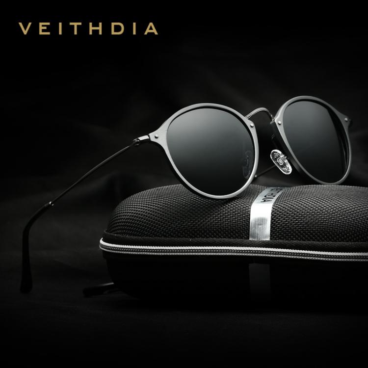 all in one place אביזרי גברים VEITHDIA Brand Fashion Unisex Sun Glasses Polarized Coating Mirror Driving Sunglasses Round Male Eyewear For Men/Women 6358