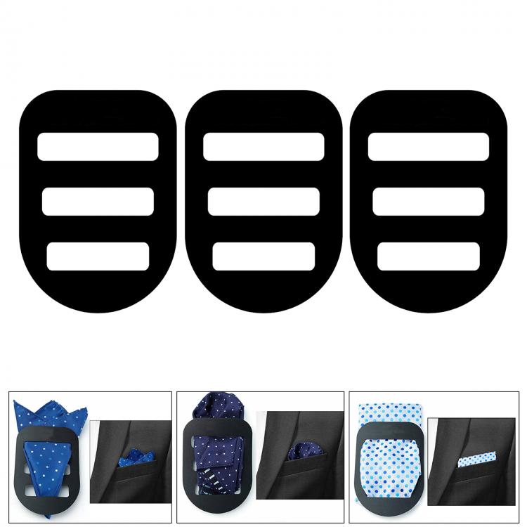 all in one place אביזרי גברים 3x Pocket Squares Holder Handkerchief Keeper Holder Pocket Square Holders