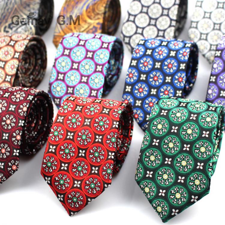 all in one place אביזרי גברים New Ties for men Brand Neckties for Mens Blue Red 7cm Wide Neck Ties Wedding Suits Polyester Silk Gravata Business Corbatas Tie