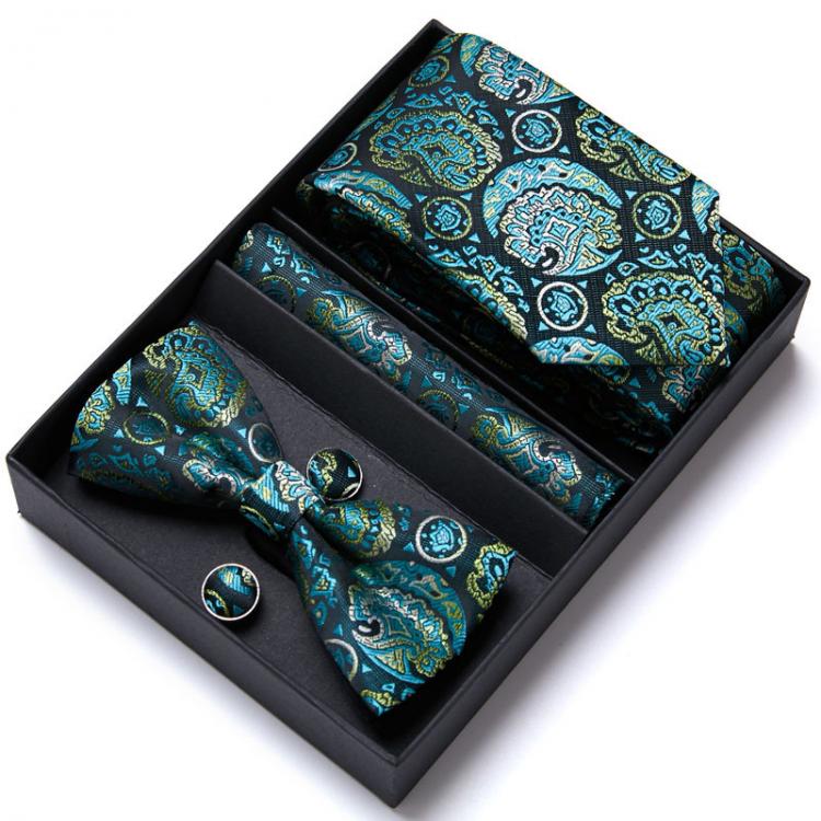 all in one place אביזרי גברים 4PCS in gift box Men Bow Tie and Handkerchief Set Bowtie Slim Necktie Corbatas Hombre Pajaritas Cravate Homme Noeud Papillon Man