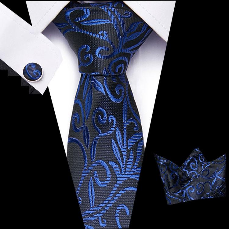 all in one place אביזרי גברים Men's Tie Pocket Square Classic Party Wedding Fashion Paisley 3"Silk Woven Business Men Tie Necktie Handkerchief Cufflin