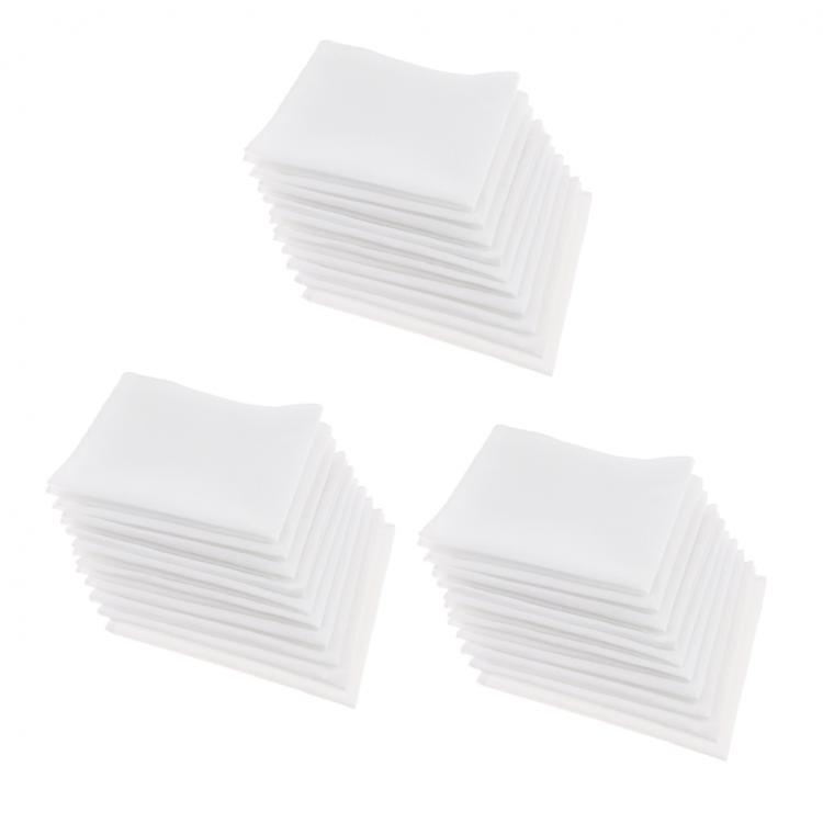 all in one place אביזרי גברים 30x Cotton Handkerchiefs Men Women White Washable Pocket Square Hanky Hankie