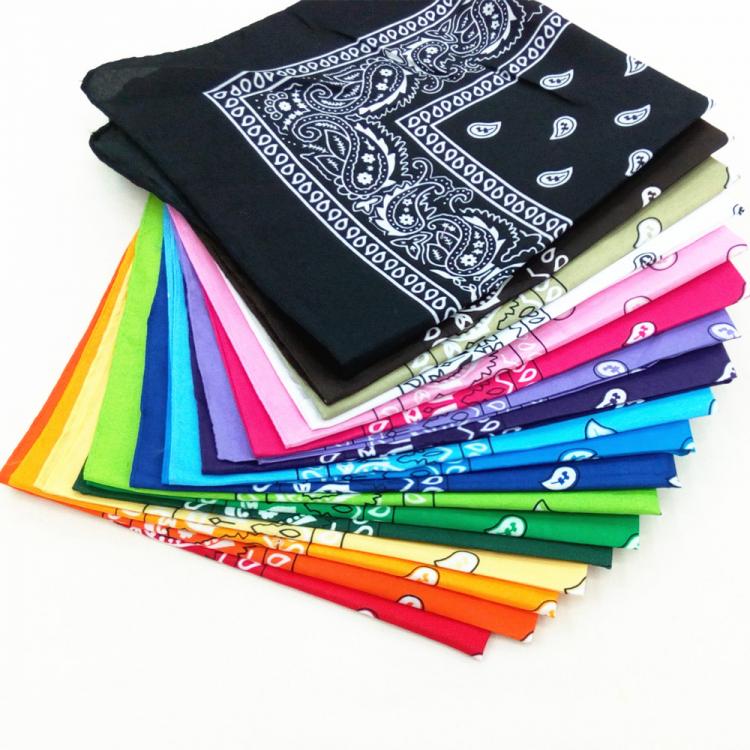 all in one place אביזרי גברים Unisex Men Women Cotton Bandana Hairband Cowboy Mens Biker Sports Headwear Wrist Hairwrap Double Sided Head Wrap Scarf Paisley