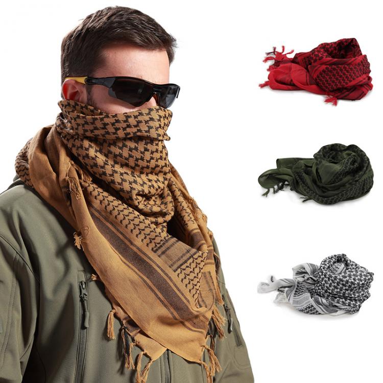 all in one place אביזרי גברים Fashion Mens Lightweight Square Outdoor Shawl Military Arab Tactical Desert Army Shemagh KeffIyeh Arafat Scarf Fashion 2021