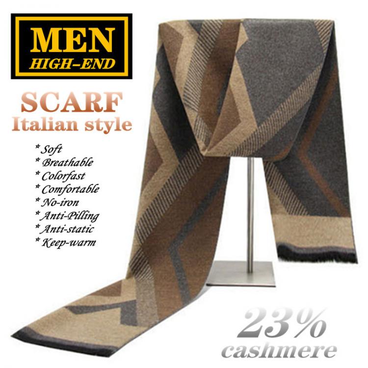 all in one place אביזרי גברים Men's Cashmere Scarf (super preferential 55%off) High-end Italian-style Business Casual Fashion Noble Spring Autumn Winter So