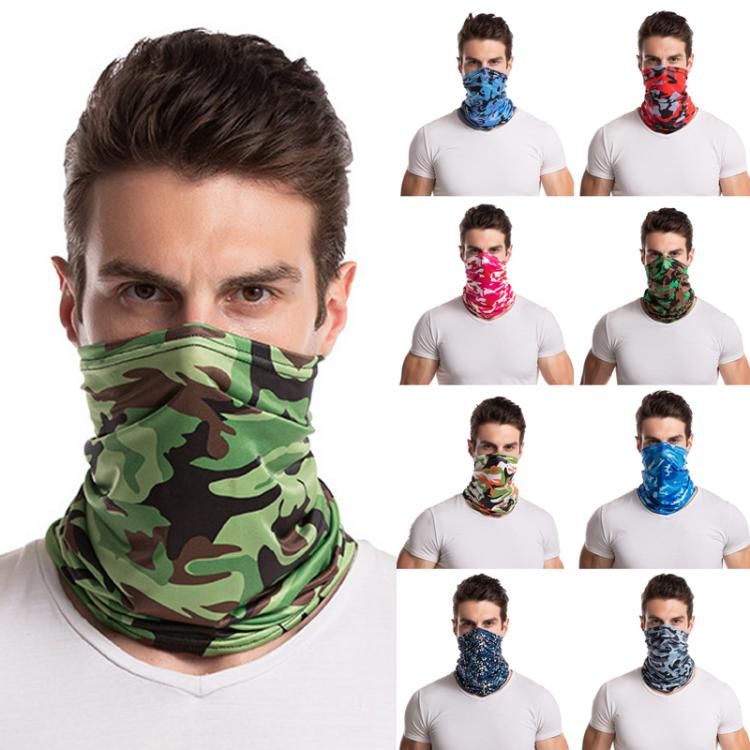 all in one place אביזרי גברים Unisex Summer Outdoor Ice Silk Neck Scarf  Sunscreen Fishing Hiking Cooling  Face Mask camouflage Bandana
