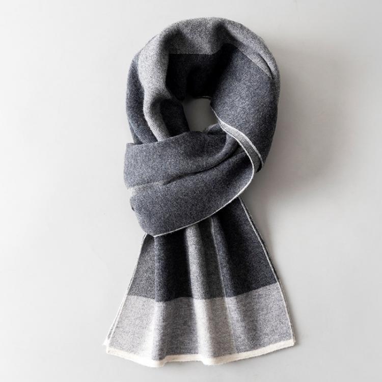 all in one place אביזרי גברים Men 100% Wool Scarf Winter Warm Neck Scarves Outdoor Bufanda Hombre Pashmina Business Real Wool Shawls Wraps Foulard Hommes