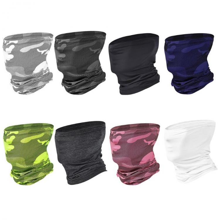 all in one place אביזרי גברים Unisex Summer Outdoor Ice Silk Neck Gaiter Scarf UPF50 Sunscreen Fishing Hiking Cooling Earloops Face Mask Camo Bandana