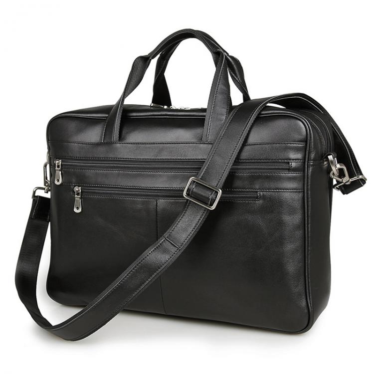 all in one place אביזרי גברים Nesitu Large Black Coffee Genuine Leather Business Travel Bag 14'' 15.6'' Laptop Men Briefcase Portfolio Messe