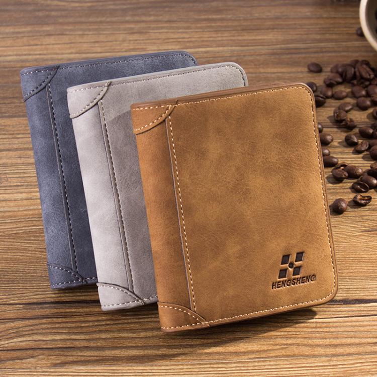 all in one place אביזרי גברים Men Wallet Leather ID Credit Card Holder Clutch Coin Purse Luxury Brand Wallet Frosted Short Wallets  Men Wallet Coin Pocket
