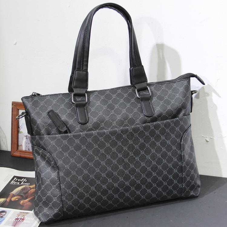all in one place אביזרי גברים Fashion Men High Quality Pu Leather Briefcase Commuter Shoulder Bag Casual Document Tote Personality Youth Crossbody Bag