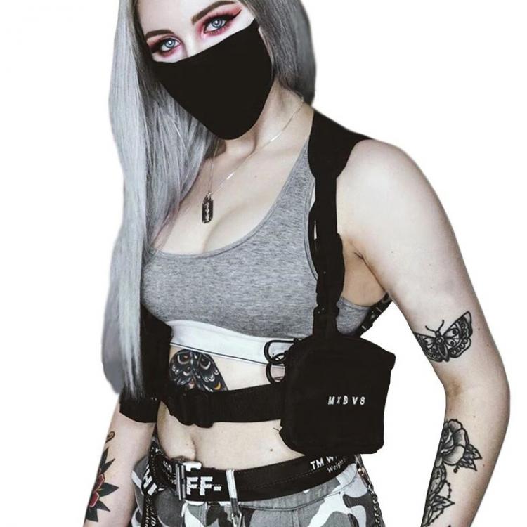 all in one place אביזרי גברים Unisex Black Chest Rig Bag Streetwear Tactical Vest Hip-hop Chest Bags Fashion Tactics Waist Pack Woman Functional Square Bag