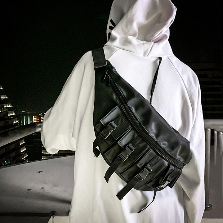 all in one place אביזרי גברים Unisex Waist Bag Large Capacity Waterproof Fanny Pack Chest Bags Street Style Hip Hop Banana Bag Outdoor Travel Big Waist Pack