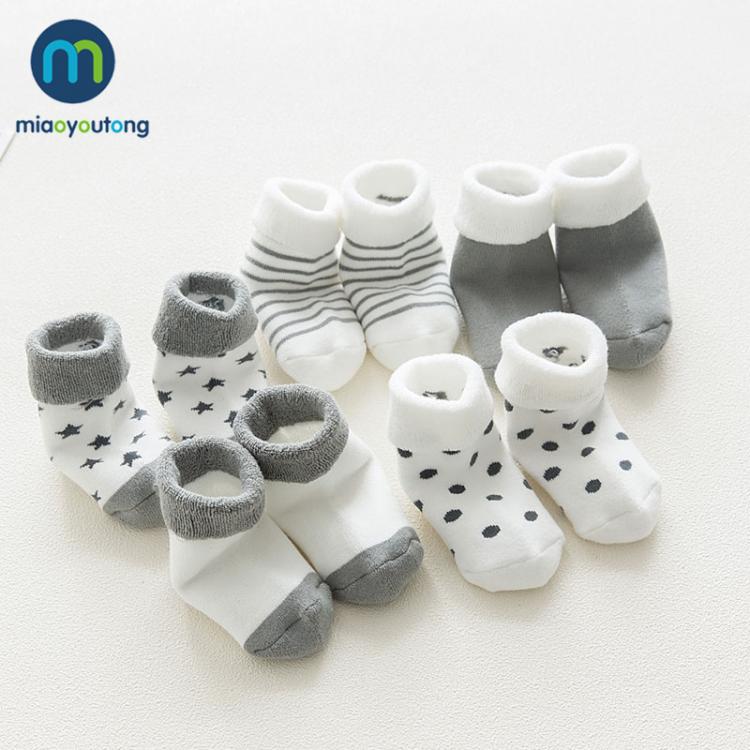 all in one place ילדים ותינוקות 5 Pair High Quality Thicken Cartoon Comfort Cotton Newborn Socks Kids Boy New Born Baby Girl Socks Meia Infantil Miaoyoutong