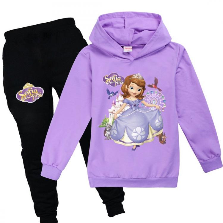 all in one place ילדים ותינוקות Girls Clothes Spring Autumn Kids Sweatshirt Set Fashion Hoodies Sofia Princess T-Shirt Tracksuit Children Kid Girl Clothing Set