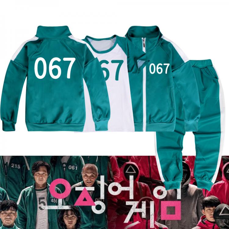 all in one place ילדים ותינוקות Squid Game Costume Kids Cosplay Sportswear Jacket T-shirt Pants 067 Digital  Korean Drama Same Clothes Spring Autumn Sports Sets
