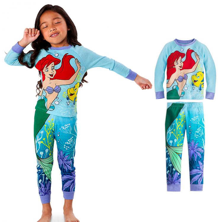 all in one place ילדים ותינוקות Hight Quality Mermaid Sleeping Beauty Kids Pajamas Sets Mickey Baby Girls and Boys Clothes Pijamas Cartoon Sleepwear