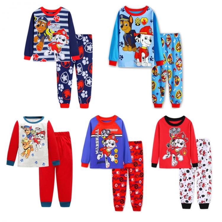 all in one place ילדים ותינוקות Paw Patrol Pajamas Set Thin Long Sleeved Mashall Chase Rubble Patrulla Children Clothes Kids Sleepwear Spring Nightwear Pajamas