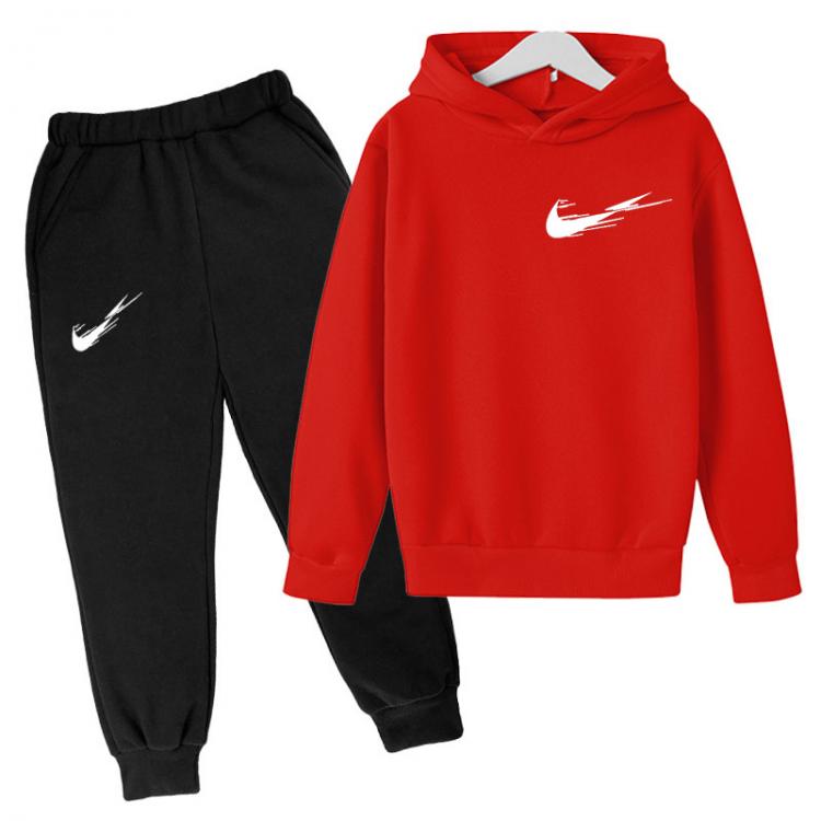 all in one place ילדים ותינוקות Children Autumn Long Sleeve Hooded T-shirt + Pants Boys and Girls Clothes Kids Clothing Casual Sport Fashion Clothing 100-160